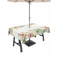 thumbnail image 1 of Outdoor Tablecloth with Umbrella Hole for Patio/Picnic/Party/Camping, Tropical Botanical Waterproof Table Cloth Rectangle Table Cover Washable, Farmhouse Leaves Floral Watercolor (60"x 102"), 1 of 9
