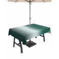 thumbnail image 1 of Outdoor Tablecloth with Umbrella Hole for Patio/Picnic/Party/Camping, Turquoise Ombre Waterproof Table Cloth Rectangle Table Cover Washable, Abstract Modern Art Aesthetics (60"x 84"), 1 of 8