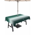 thumbnail image 1 of Outdoor Tablecloth with Umbrella Hole for Patio/Picnic/Party/Camping, Turquoise Ombre Waterproof Table Cloth Rectangle Table Cover Washable, Contemporary Abstract Gradient (60"x 84"), 1 of 8