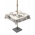 thumbnail image 1 of Outdoor Tablecloth with Umbrella Hole for Patio/Picnic/Party/Camping, Vintage Elk Fox Waterproof Table Cloth Square Cover Washable, Rustic Beige Simple Drawn Grass (60"x 60"), 1 of 8