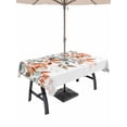 thumbnail image 1 of Outdoor Tablecloth with Umbrella Hole for Patio/Picnic/Party/Camping, Vintage Leaves Waterproof Table Cloth Rectangle Table Cover Washable, Summer Botanical Pastoral Watercolor (60"x 102"), 1 of 8