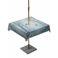 thumbnail image 1 of Outdoor Tablecloth with Umbrella Hole for Patio/Picnic/Party/Camping, Watercolor Forest Birds Waterproof Table Cloth Square Cover Washable, Blue Trees Seasonal Floral (60"x 60"), 1 of 8