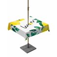 thumbnail image 1 of Outdoor Tablecloth with Umbrella Hole for Patio/Picnic/Party/Camping, Yellow Lemon Waterproof Table Cloth Square Cover Washable, Summer Spring Botanical Fruit Leaves (54"x 54"), 1 of 9