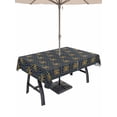 thumbnail image 1 of Outdoor Tablecloth with Umbrella Hole for Patio/Picnic/Party/Camping, Yellow Palm Trees Waterproof Table Cloth Rectangle Table Cover Washable, Summer Tropical Coconut Trees Vintage (52"x 70"), 1 of 8