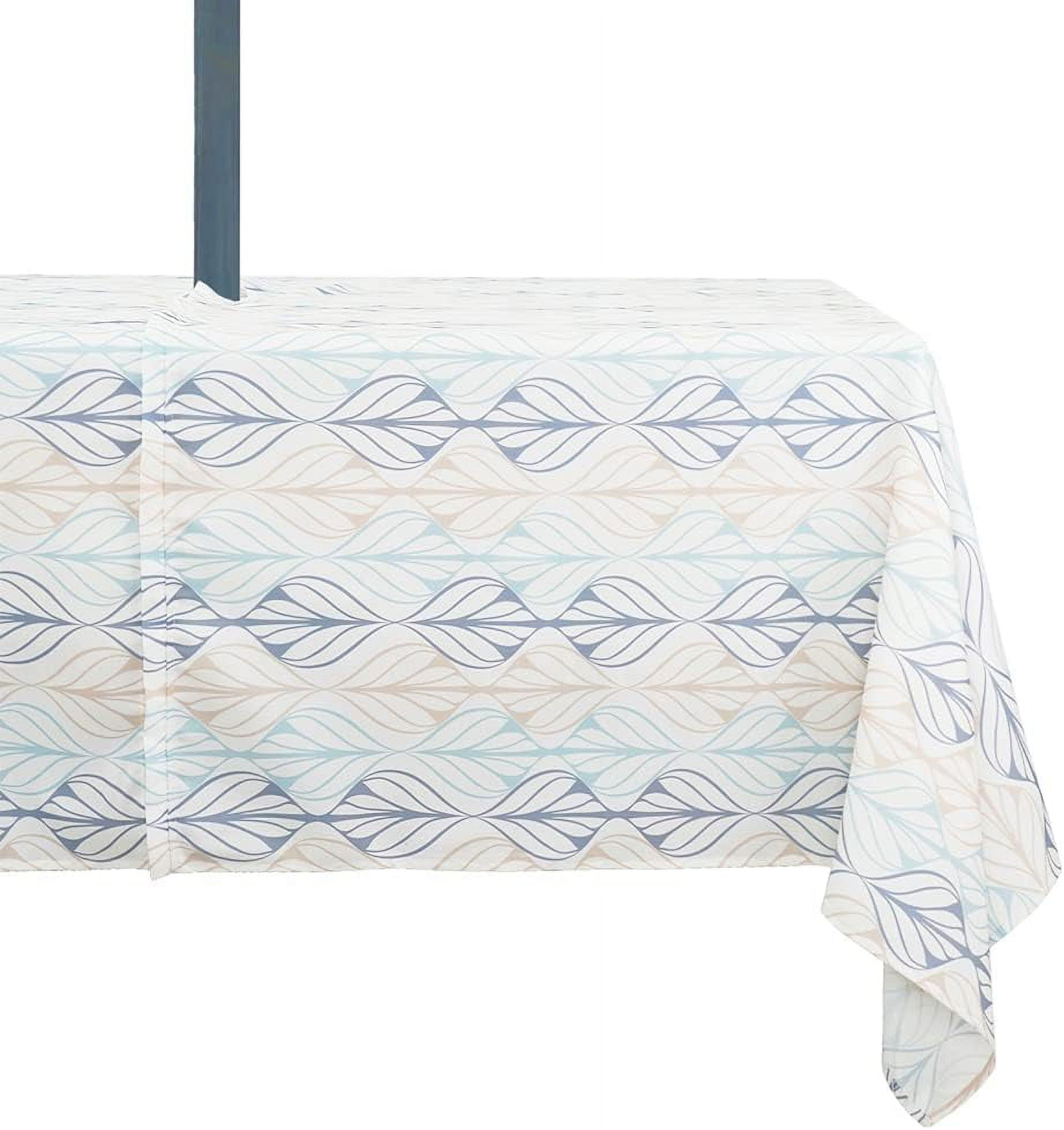 Outdoor Tablecloth with Umbrella Hole, Spring & Summer Outdoor