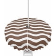 thumbnail image 1 of Outdoor Tablecloth with Umbrella Hole and Zipper 60R Brown Ripples Stripes Table Cover for Round Tables Waterproof Tabletop Collection for Patio Garden Picnic Camping, 1 of 6