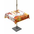 thumbnail image 1 of Outdoor Tablecloth with Umbrella Hole and Zipper, Autumn Pumpkin Square Table Cloth 54x54 Inch Waterproof Tablecloth, Thanksgiving Fall Orange Red Gold Leaf Picnic Table Cover for Patio Camping, 1 of 7
