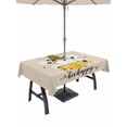 thumbnail image 1 of Outdoor Tablecloth with Umbrella Hole and Zipper, Bees Gnomes Rectangle Table Cloth 54x80 Inch Waterproof Tablecloth, Spring Floral Daisy Farmhouse Rustic Picnic Table Cover for Patio Camping, 1 of 7