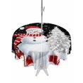 thumbnail image 1 of Outdoor Tablecloth with Umbrella Hole and Zipper, Black Christmas Round Table Cloth 60 Inch Waterproof Tablecloth, Snowman Snowflake Gifts Xmas Tree Picnic Table Cover for Patio Camping, 1 of 7