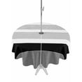 thumbnail image 1 of Outdoor Tablecloth with Umbrella Hole Zipper Black Stripe Round Tablecloth 60" Waterproof Outside Table Cloth Modern Rustic Horizontal Black Striped Patio Table Cover Tablecloths for Picnic Party, 1 of 8