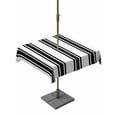 thumbnail image 1 of Outdoor Tablecloth with Umbrella Hole & Zipper, Black Striped Square Tablecloth 60x60 Inch, Farmhouse Vertical Stripes Patio Table Cover Waterproof Table Cloth for Picnic/Party, 1 of 7