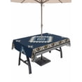 thumbnail image 1 of Outdoor Tablecloth with Umbrella Hole and Zipper, Blue Brown Boho Rectangle Table Cloth 60x120 Inch Waterproof Tablecloth, Country Southwest Tribal Abstract Motifs Picnic Table Cover for Patio, 1 of 7