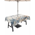 thumbnail image 1 of Outdoor Tablecloth with Umbrella Hole and Zipper, Blue Eucalyptus Coastal Rectangle Table Cloth 60x102 Inch Waterproof Tablecloth, Beach Starfish Shell Nautical Rustic Picnic Table Cover for Patio, 1 of 7