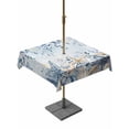 thumbnail image 1 of Outdoor Tablecloth with Umbrella Hole and Zipper, Blue Eucalyptus Coastal Square Table Cloth 54x54 Inch Waterproof Tablecloth, Beach Starfish Shell Nautical Ombre Picnic Table Cover for Patio Camping, 1 of 7