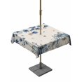 thumbnail image 1 of Outdoor Tablecloth with Umbrella Hole and Zipper, Blue Fall Pumpkins Square Table Cloth 54x54 Inch Waterproof Tablecloth, Thanksgiving Maple Leaf Tree Picnic Table Cover for Patio Camping, 1 of 7