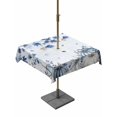 thumbnail image 1 of Outdoor Tablecloth with Umbrella Hole and Zipper, Blue Fall Pumpkins Square Table Cloth 60x60 Inch Waterproof Tablecloth, Thanksgiving Maple Leaf Tree Retro Picnic Table Cover for Patio Camping, 1 of 7