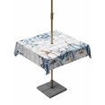 thumbnail image 1 of Outdoor Tablecloth with Umbrella Hole and Zipper, Blue Gray Pumpkins Fall Square Table Cloth 54x54 Inch Waterproof Tablecloth, Thanksgiving Eucalyptus Leaves Picnic Table Cover for Patio Camping, 1 of 7