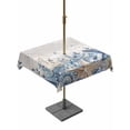 thumbnail image 1 of Outdoor Tablecloth with Umbrella Hole and Zipper, Blue Starfish Coastal Square Table Cloth 54x54 Inch Waterproof Tablecloth, Eucalyptus Summer Nautical Shell Vintage Picnic Table Cover for Patio, 1 of 7