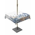 thumbnail image 1 of Outdoor Tablecloth with Umbrella Hole & Zipper, Blue Starfish Coastal Square Tablecloth 60x60 Inch, Eucalyptus Summer Nautical Shell Ocean Patio Table Cover Waterproof Table Cloth for Picnic/Party, 1 of 6