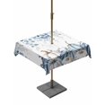 thumbnail image 1 of Outdoor Tablecloth with Umbrella Hole and Zipper, Blue White Pumpkins Square Table Cloth 54x54 Inch Waterproof Tablecloth, Thanksgiving Fall Blue Eucalyptus Leaves Picnic Table Cover for Patio, 1 of 7