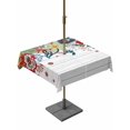 thumbnail image 1 of Outdoor Tablecloth with Umbrella Hole and Zipper, Boho Flowers Square Table Cloth 54x54 Inch Waterproof Tablecloth, Bohemian Abstract Floral Vintage Wood Plank Picnic Table Cover for Patio Camping, 1 of 7