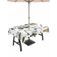 thumbnail image 1 of Outdoor Tablecloth with Umbrella Hole and Zipper, Cartoon Tractor Rectangle Table Cloth 52x70 Inch Waterproof Tablecloth, Cute Digger Shovel Truck Country Car Picnic Table Cover for Patio Camping, 1 of 7