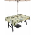 thumbnail image 1 of Outdoor Tablecloth with Umbrella Hole and Zipper, Cartoon Tractor Rectangle Table Cloth 54x80 Inch Waterproof Tablecloth, Cute Green Digger Shovel Truck Rustic Picnic Table Cover for Patio Camping, 1 of 7