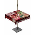 thumbnail image 1 of Outdoor Tablecloth with Umbrella Hole and Zipper, Christmas Cats Square Table Cloth 54x54 Inch Waterproof Tablecloth, XmasTree Winter Gifts Floral Red Black Plaid Picnic Table Cover for Patio Camping, 1 of 7