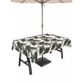 thumbnail image 1 of Outdoor Tablecloth with Umbrella Hole and Zipper, Christmas Rectangle Table Cloth 60x84 Inch Waterproof Tablecloth, Xmas Pine Cones Botanical Picnic Table Cover for Patio Camping, 1 of 7