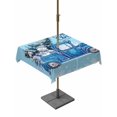 thumbnail image 1 of Outdoor Tablecloth with Umbrella Hole and Zipper, Christmas Snowman Square Table Cloth 60x60 Inch Waterproof Tablecloth, Winter Blue Truck Xmas Tree Snowflake Picnic Table Cover for Patio Camping, 1 of 7