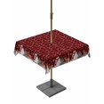 thumbnail image 1 of Outdoor Tablecloth with Umbrella Hole and Zipper, Christmas Square Table Cloth 60x60 Inch Waterproof Tablecloth, Buffalo Plaid Cute Snowman Xmas Tree Elk Snowflakes Picnic Table Cover for Patio, 1 of 7