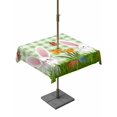 thumbnail image 1 of Outdoor Tablecloth with Umbrella Hole and Zipper, Easter Bunny Square Table Cloth 60x60 Inch Waterproof Tablecloth, Spring Easter Eggs Floral Sage Green Plaid Picnic Table Cover for Patio Camping, 1 of 7