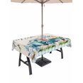 thumbnail image 1 of Outdoor Tablecloth with Umbrella Hole and Zipper, Easter Rectangle Table Cloth 60x120 Inch Waterproof Tablecloth, Blue Plaid Truck Eggs Bunny Spring Floral Gnomes Rustic Picnic Table Cover for Patio, 1 of 7