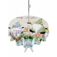thumbnail image 1 of Outdoor Tablecloth with Umbrella Hole and Zipper, Easter Round Table Cloth 60 Inch Waterproof Tablecloth, Spring Gnomes Bunny Butterfly Duck Floral Plaid Picnic Table Cover for Patio Camping, 1 of 7