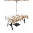 thumbnail image 1 of Outdoor Tablecloth with Umbrella Hole and Zipper, Eucalyptus Leaves Rectangle Table Cloth 60x84 Inch Waterproof Tablecloth, Spring Plants Country Yellow Picnic Table Cover for Patio Camping, 1 of 7