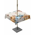 thumbnail image 1 of Outdoor Tablecloth with Umbrella Hole and Zipper, Fall Pumpkins Orange Blue Square Table Cloth 54x54 Inch Waterproof Tablecloth, Thanksgiving Botanical Rustic Picnic Table Cover for Patio Camping, 1 of 7