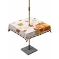 thumbnail image 1 of Outdoor Tablecloth with Umbrella Hole and Zipper, Fall Square Table Cloth 60x60 Inch Waterproof Tablecloth, Orange Pumpkin Autumn Maple Leaf Sunflower Black Plaid Picnic Table Cover for Patio Camping, 1 of 7