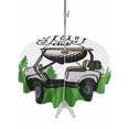 thumbnail image 1 of Outdoor Tablecloth with Umbrella Hole Zipper Golf Round Tablecloth 60" Waterproof Outside Table Cloth Green Forest Tree Balls Clubs Sports Cartoon Patio Table Cover Tablecloths for Picnic Party, 1 of 8