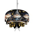 thumbnail image 1 of Outdoor Tablecloth with Umbrella Hole Zipper Graduation Gnomes Round Tablecloth 54" Waterproof Outside Table Cloth Stars Fireworks Botanical Black Patio Table Cover Tablecloths for Picnic Party, 1 of 8