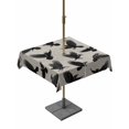 thumbnail image 1 of Outdoor Tablecloth with Umbrella Hole and Zipper, Gray Halloween Square Table Cloth 60x60 Inch Waterproof Tablecloth, Farmhouse Black Bat Scary Dark Animals Picnic Table Cover for Patio Camping, 1 of 7