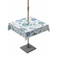 thumbnail image 1 of Outdoor Tablecloth with Umbrella Hole and Zipper, Green Blue Pumpkins Fall Square Table Cloth 60x60 Inch Waterproof Tablecloth, Autumn Botanical Thanksgiving Picnic Table Cover for Patio Camping, 1 of 7