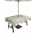 thumbnail image 1 of Outdoor Tablecloth with Umbrella Hole and Zipper, Green Eucalyptus Leaves Rectangle Table Cloth 52x70 Inch Waterproof Tablecloth, Summer Botanical Weeping Rustic Picnic Table Cover for Patio Camping, 1 of 7