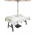thumbnail image 1 of Outdoor Tablecloth with Umbrella Hole and Zipper, Green Eucalyptus Leaves Rectangle Table Cloth 60x120 Inch Waterproof Tablecloth, Spring Floral Weeping Farmhouse Picnic Table Cover for Patio Camping, 1 of 7