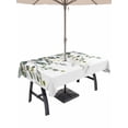thumbnail image 1 of Outdoor Tablecloth with Umbrella Hole and Zipper, Green Eucalyptus Rectangle Table Cloth 60x120 Inch Waterproof Tablecloth, Watercolor Spring Weeping Botanical Picnic Table Cover for Patio Camping, 1 of 7