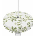 thumbnail image 1 of Outdoor Tablecloth with Umbrella Hole and Zipper Green Leaf Vine Round Tablecloths 60 Inch Waterproof Outside Table Cloths Spring Plant Patio Table Cloth Cover for Outdoor Tables Picnic Garden, 1 of 6