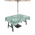 thumbnail image 1 of Outdoor Tablecloth with Umbrella Hole & Zipper, Green Palm Tree Rectangle Tablecloth 52x70 Inch, Summer Botanical Tropical Tree Patio Table Cover Waterproof Table Cloth for Picnic/Party, 1 of 7