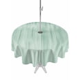 thumbnail image 1 of Outdoor Tablecloth with Umbrella Hole and Zipper, Green Round Table Cloth 54 Inch Waterproof Tablecloth, Modern Abstract Art Ombre Striped Picnic Table Cover for Patio Camping, 1 of 7