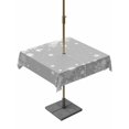 thumbnail image 1 of Outdoor Tablecloth with Umbrella Hole and Zipper, Grey Christmas Snowflakes Square Table Cloth 54x54 Inch Waterproof Tablecloth, Xmas Winter Textured Picnic Table Cover for Patio Camping, 1 of 7