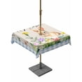 thumbnail image 1 of Outdoor Tablecloth with Umbrella Hole and Zipper, Happy Easter Bunny Square Table Cloth 54x54 Inch Waterproof Tablecloth, Spring Floral Burlap Blue Plaid Picnic Table Cover for Patio Camping, 1 of 7