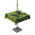 thumbnail image 1 of Outdoor Tablecloth with Umbrella Hole and Zipper, Happy St. Patrick's Square Table Cloth 60x60 Inch Waterproof Tablecloth, Green Shamrock Shoots Coin Vintage Country Picnic Table Cover for Patio, 1 of 7